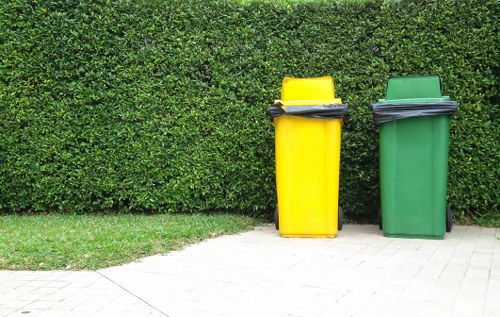 Community members participating in waste cleanup