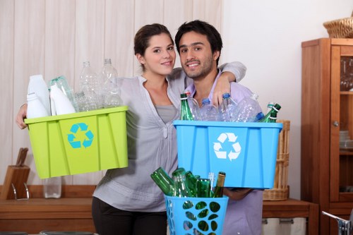 Various types of business-generated waste materials